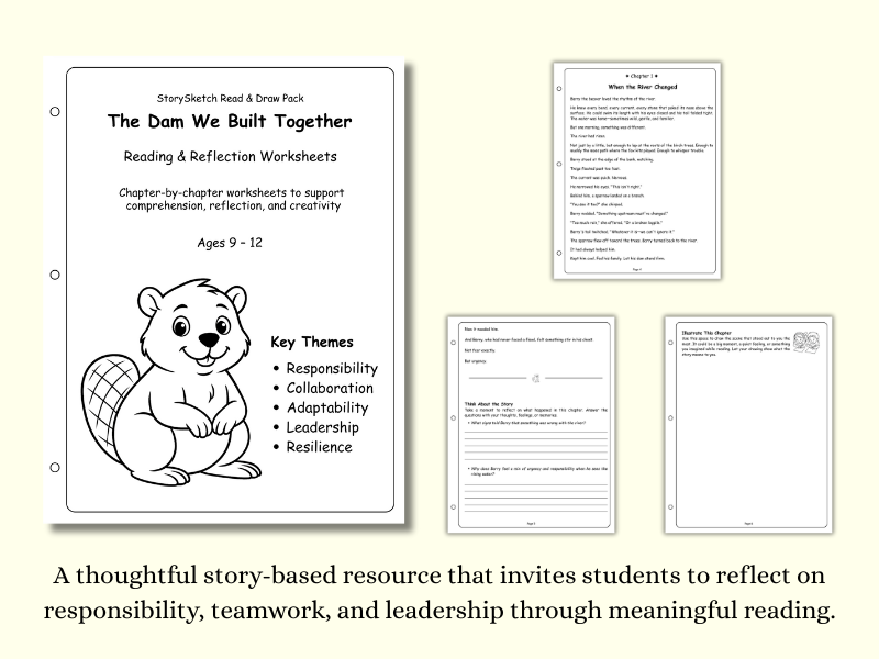 The Dam We Built Together – StorySketch Read & Draw Pack (Ages 9–12)