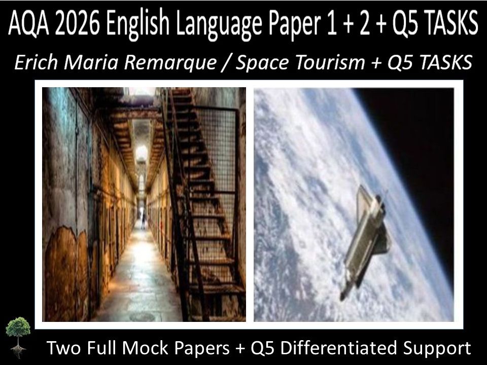 Two AQA 2026 English Language Paper 1 + 2 Mock | Q5 DIFFERENTIATED SUPPORT