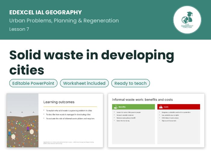 Solid waste in developing cities – Edexcel IAL Geography