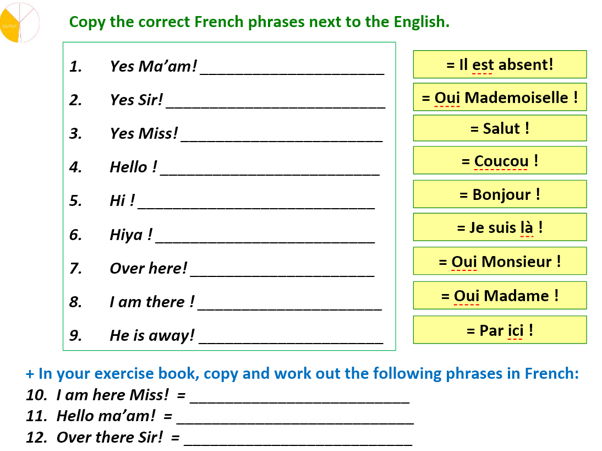 French Greetings Full Lesson with Answers