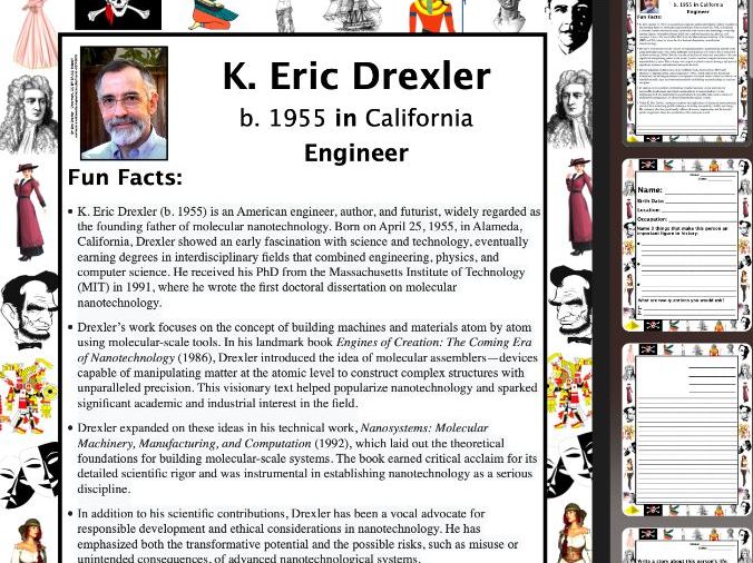 K. Eric Drexler PACKET & ACTIVITIES, Important Historical Figures Series