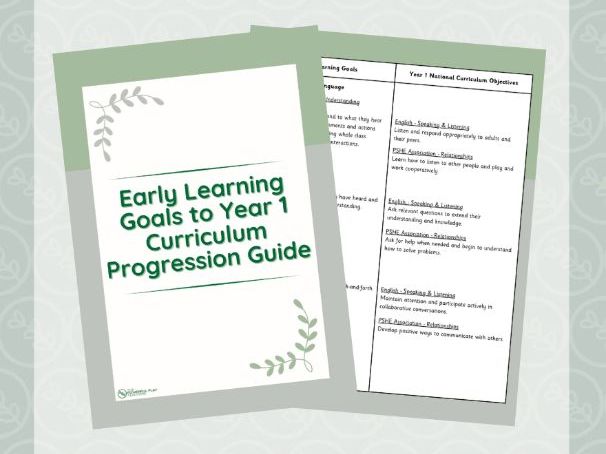 ELG to Year 1 Curriculum Progression Guide