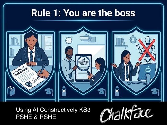 Using AI Constructively KS3 PSHE & RSHE, 3-lesson scheme