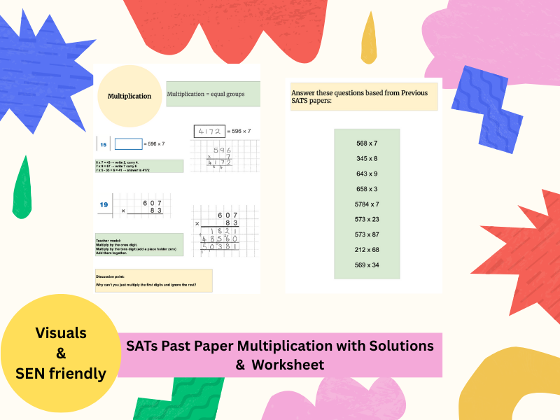 Year 6 SATs Multi-Digit Multiplication - Past Paper Solutions & Worksheet