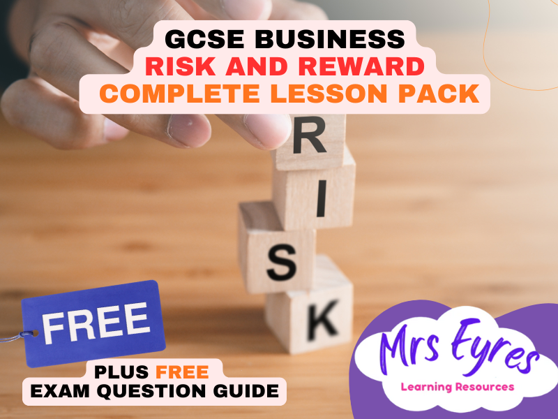 GCSE Business Risk and Reward – Complete Theme 1 Lesson Pack (SEND Friendly & Cover Ready)