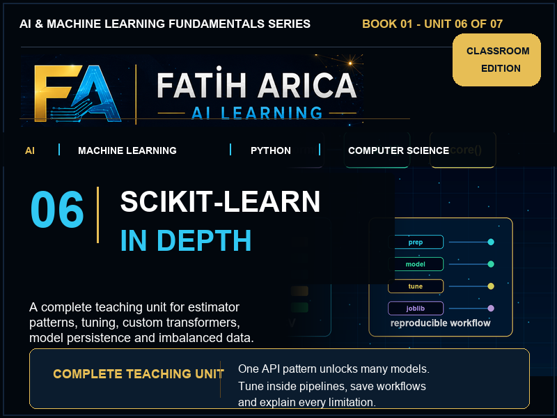 Scikit-learn in Depth – Complete No-Prep Teaching Unit | AI & ML Volume 1 Unit 06