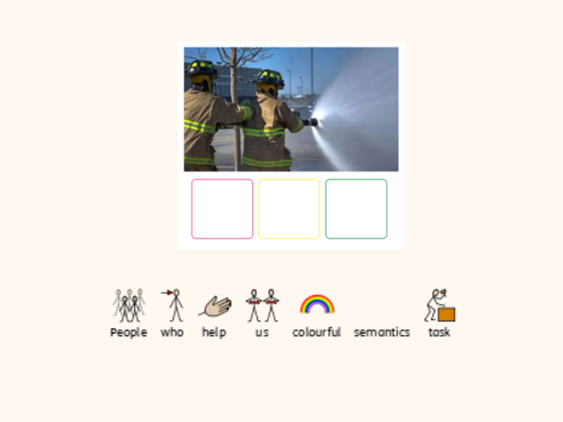 People Who Help Us – 3 Word Colourful Semantics Sentence Building Activity | SEN