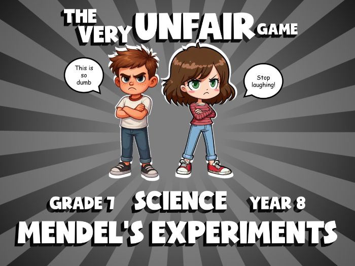 Mendel’s Experiments VERY UNFAIR GAME | No-Prep Year 8 Science Review Activity