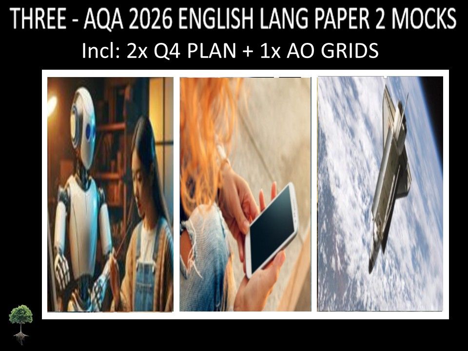 THREE - AQA PAPER 2 | 2026 FULL MOCKS | Q4 PLAN | AO GRIDS