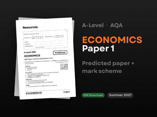 Predicted Paper 1 2027 A-Level Economics AQA