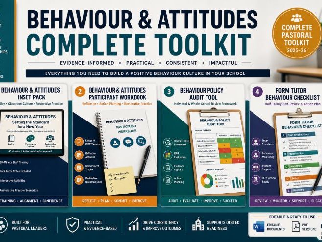 Behaviour & Attitudes Pastoral Toolkit — Complete Bundle | INSET, Audit & Form Tutor Resources