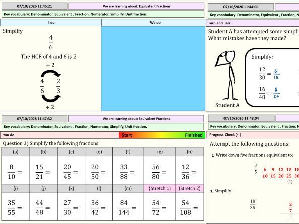 Equivalent Fractions - Full Lesson