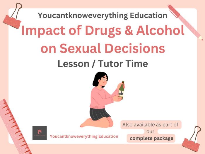 Impact of drugs and alcohol on sexual decisions