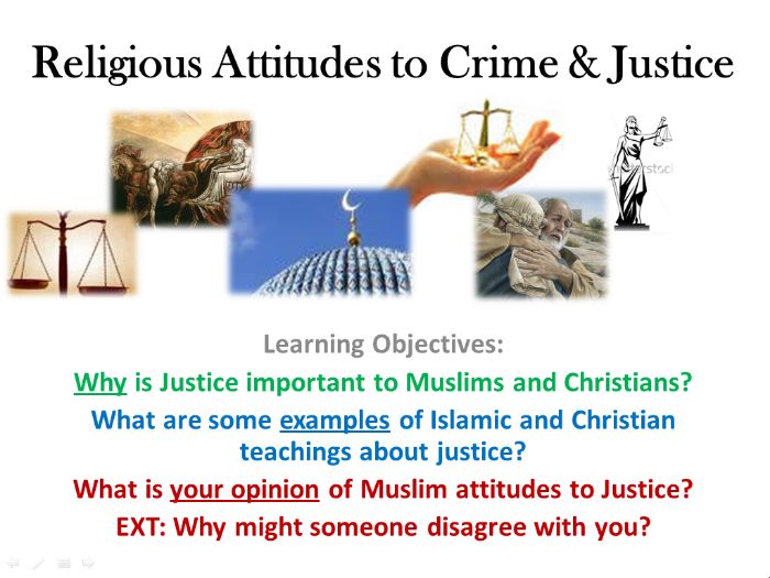 Religious Attitudes and Justice