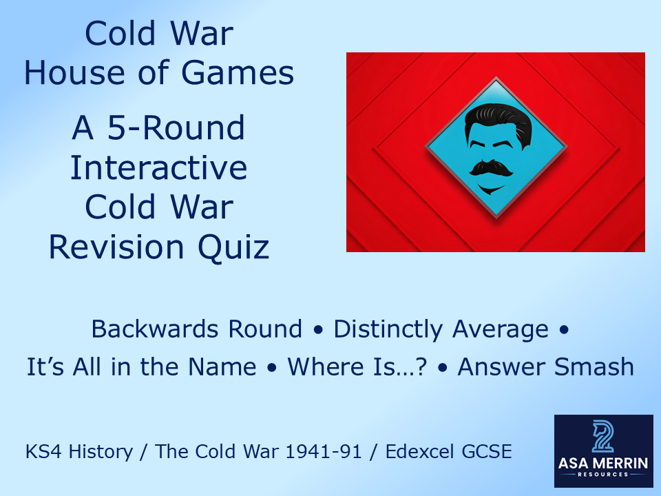 Cold War House of Games – Interactive GCSE Cold War Revision Quiz (5 Rounds)