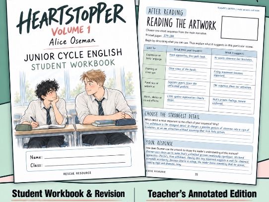 Heartstopper Volume 1: Junior Cycle Workbook, Revision and Teacher’s Edition