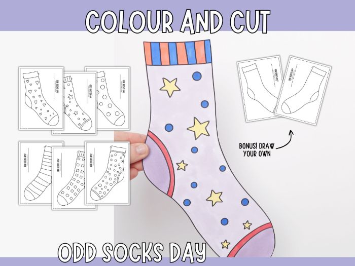 World Down Syndrome Day Craft Pack - Odd Socks Day