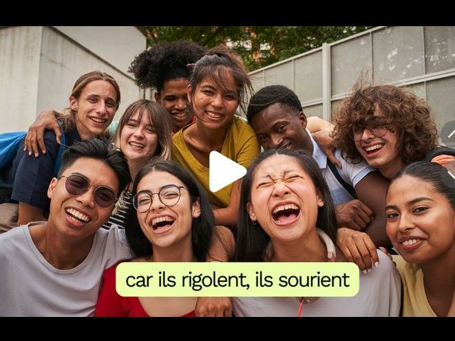 GCSE French photo description song- Describing actions