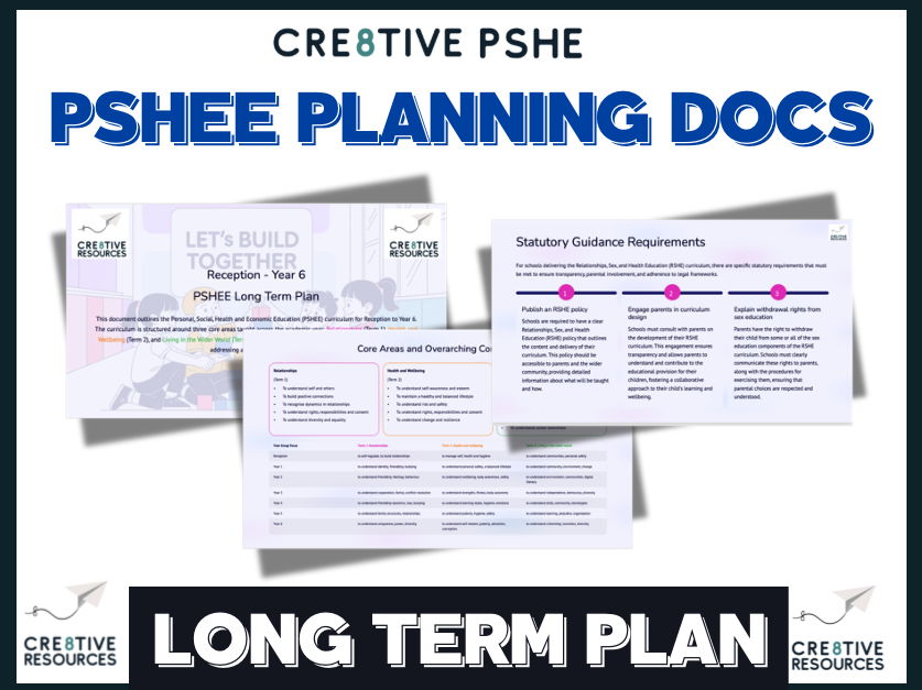 PSHE Long Term Plan Y1 - Y6 for Statutory Reforms