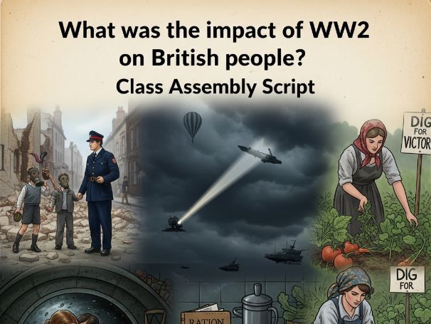 What was the impact of WW2 on British people? Class Assembly Script