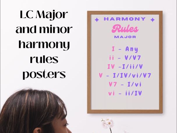LC Harmony | Two A3 Posters Major/minor Rules