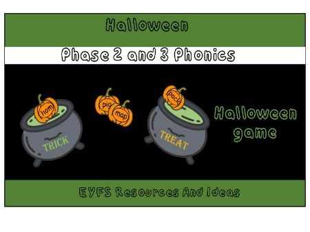 Halloween Phonics Trick or Treat Game | Phase 2 & Phase 3 Real and Alien Words
