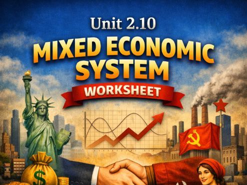 Unit 2.10: Mixed Economic System Worksheet