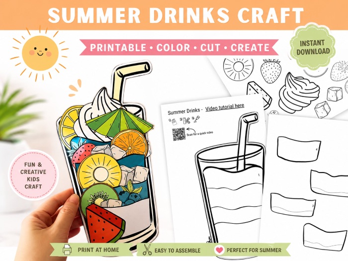 Summer easy craft - DIY Drinks
