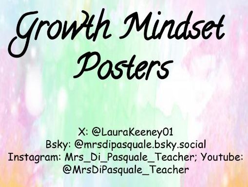 Growth Mindset Posters