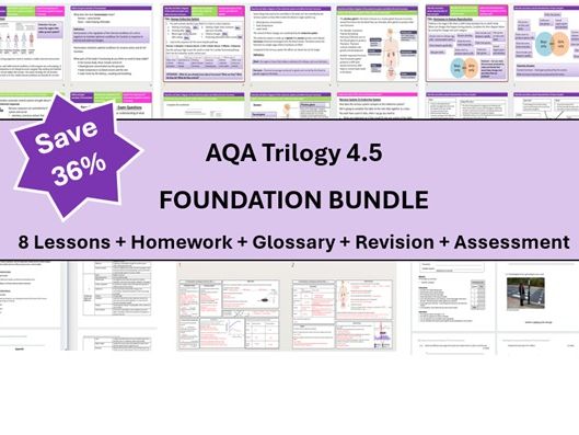AQA Trilogy 4.5 Homeostasis Foundation Bundle