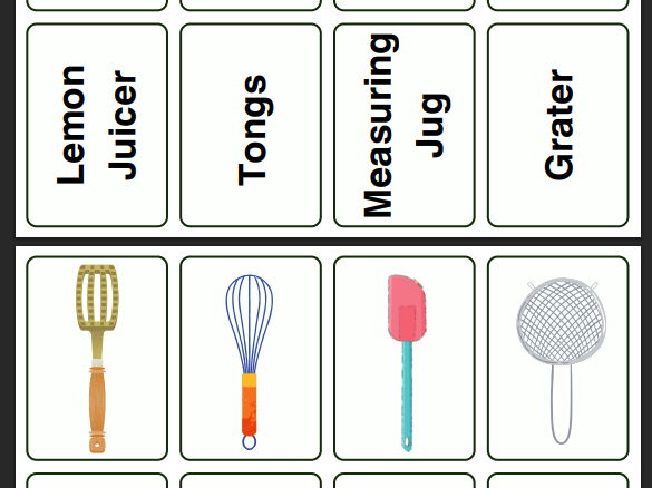 Food Technology Equipment Matching Activity