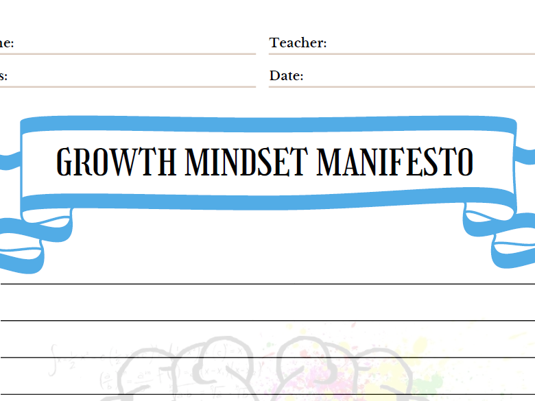 Growth Mindset Manifesto