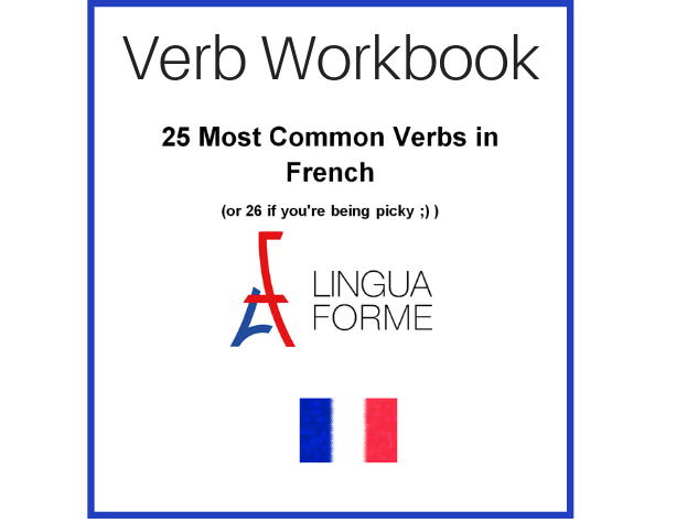 Free Workbook of 25 French verbs