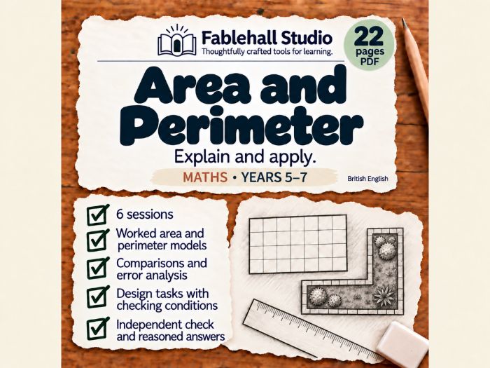 Area and Perimeter: 6 Reasoning Sessions