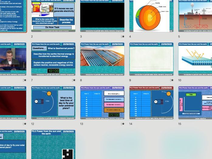 AQA GCSE Physics P3.3 – Power from the Sun and the Earth (Triple & Combined) (Updated 2025 | Editabl