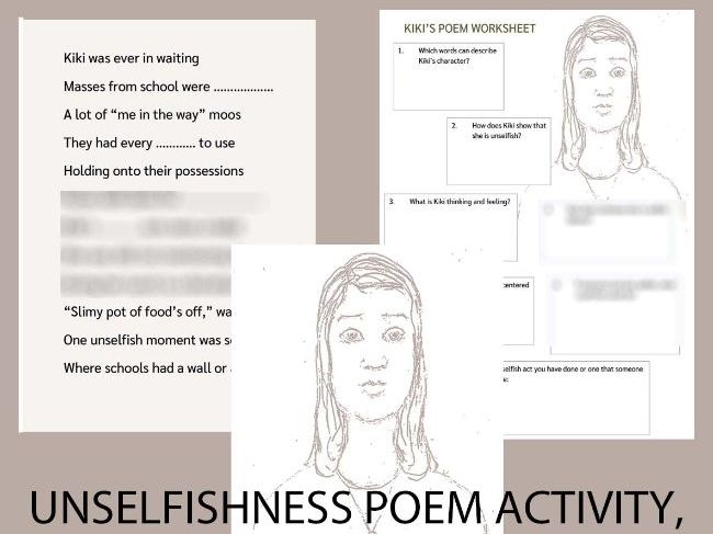 Character Education Lesson - Poem Activity & Worksheet, KS2 (UK)