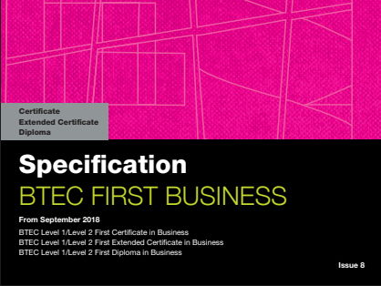 Teaching Pack - BTEC First Business - Unit 22 Working in Business Teams