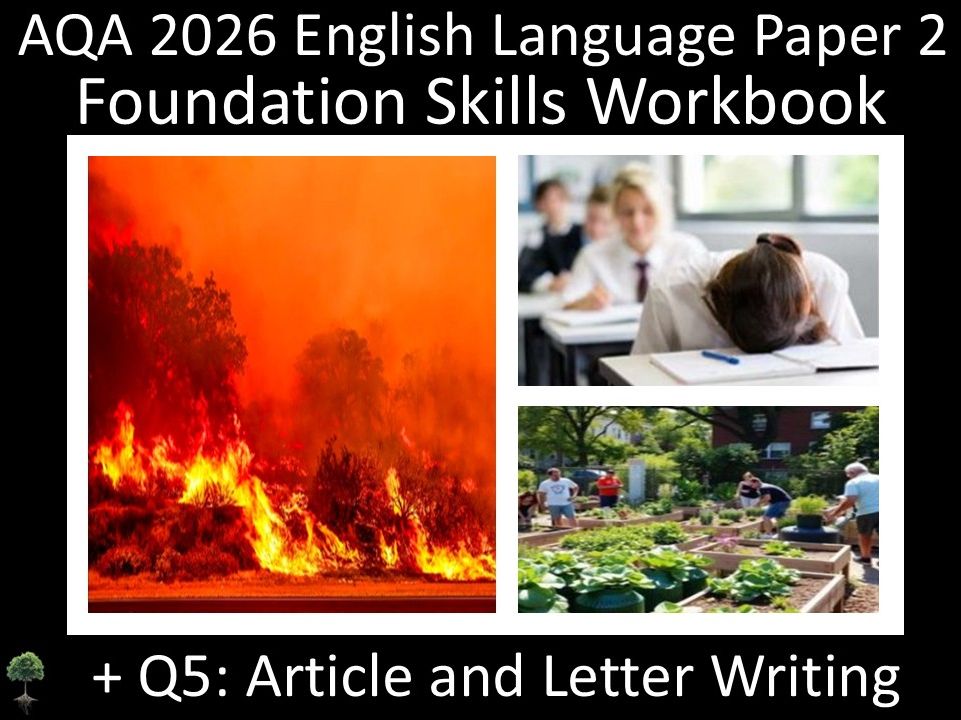 AQA 2026 English Language Paper 2: Reading + Question 5 Writing