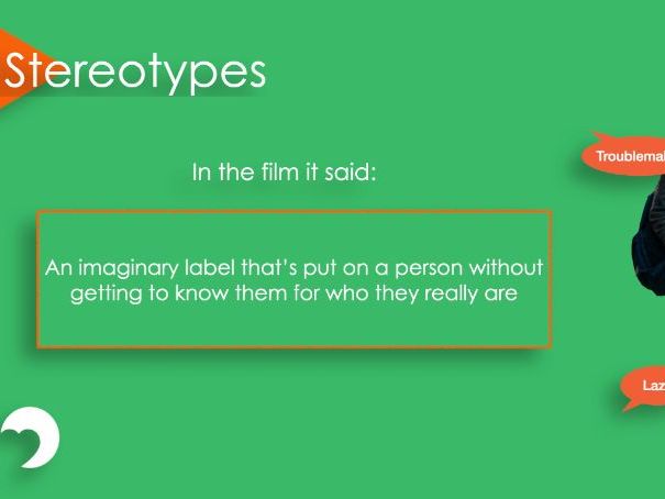 Stereotypes Yr8