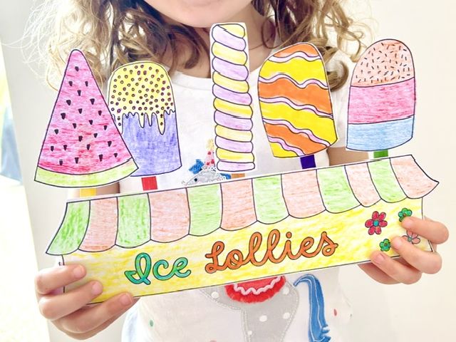 Ice Lolly Stand Craft Activity