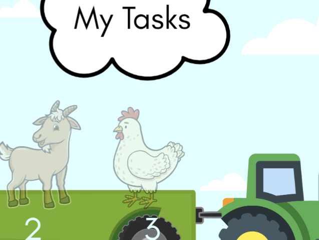 Task board - farm themed
