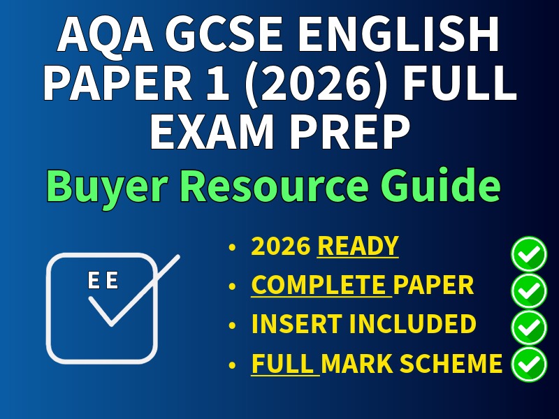 AQA GCSE English Language Paper 1s from the new look EE TES Store (2026) Full Resource Guide