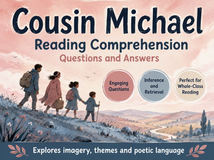 Cousin Michael (Poem) - Comprehension - UKS2