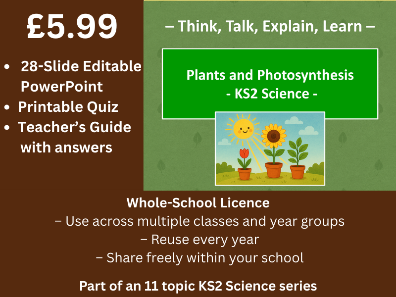 Plants and Photosynthesis (KS2 Science)