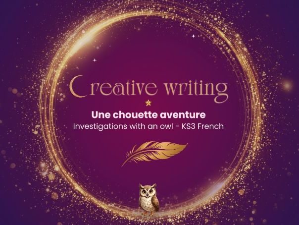 Investigations with an owl – KS3 French creative writing worksheet