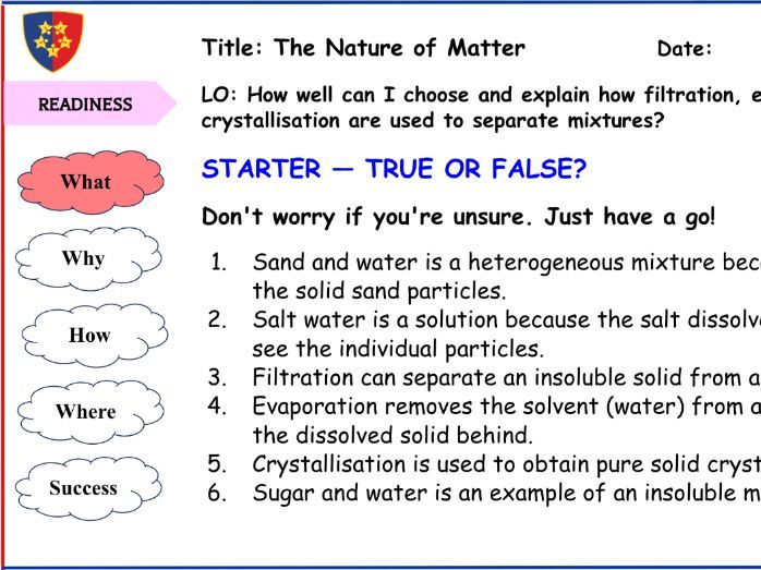 The Nature of Matter - Lesson 2 of 3