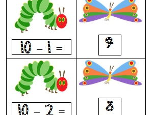 Hungry Caterpillar Subtraction Centers