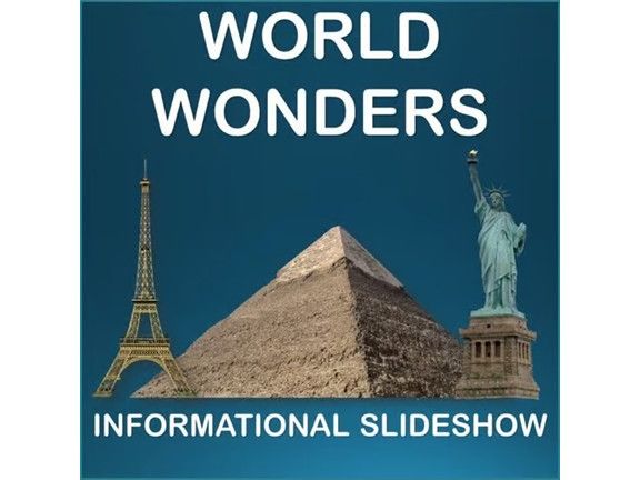Famous World Wonders - Informational Editable PowerPoint Slideshow