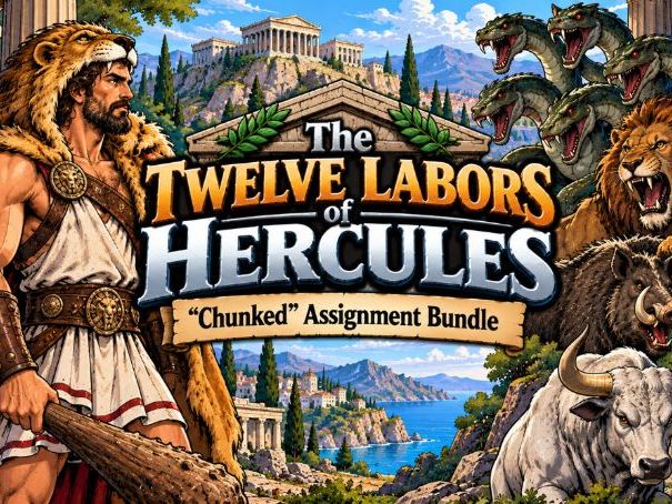 Labors of Hercules "Chunked" Assignment Bundle (13 Assignments)