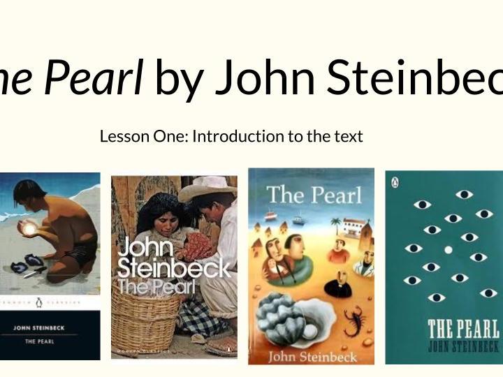The Pearl by Steinbeck: whole scheme to develop skills of critical reading and creative writing